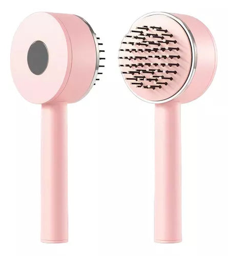 Cepillo Peine Masajeador C/ Cojín D/aire 3d Cepillo De Pelo Color Rosa