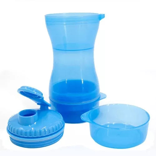 Botella De Agua Y Comida 2 En 1 Para Mascotas Portátil