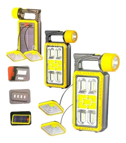 Lámpara Linterna De Cámping Led Solar Usb Multifuncional