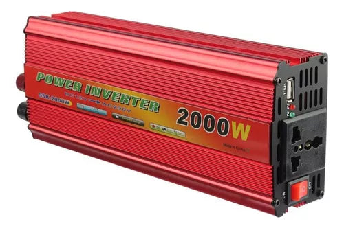 Inversor De Corriente De Coche 2000w 12v/220v Convertidor