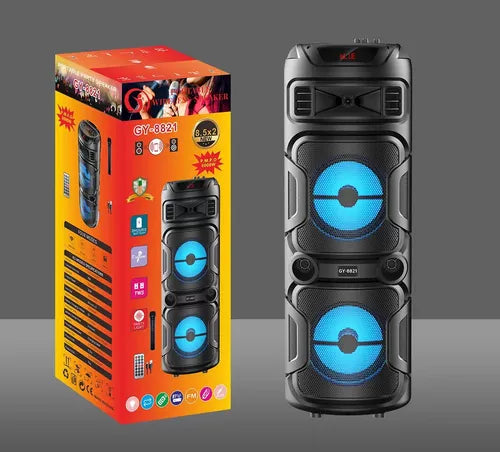 Parlante Altavoz Doble Bluetooth Fiesta 8 Pulgadas Gy-8821