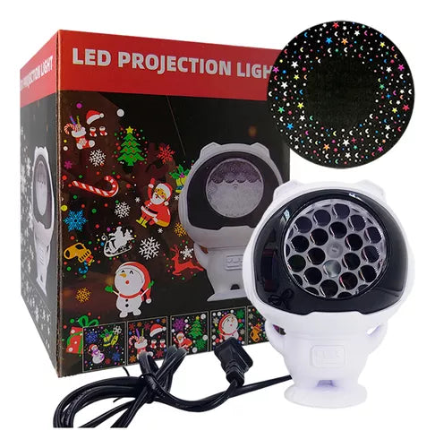 Proyector Astronauta Robot Navidad Lámpara Navidad Luz Led