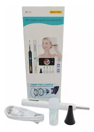 Kit De Limpieza De Oídos Con Cámara Otoscopio 1080p Wifi