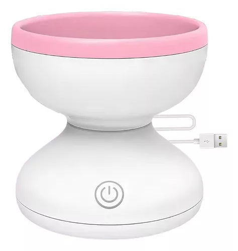 Limpiador De Brochas De Maquillaje Eléctrico Cepillo Brochas Color Blanco