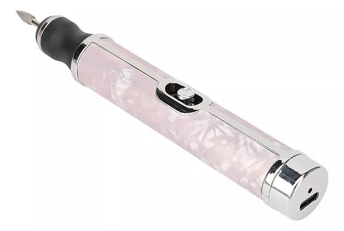 Taladro Pulidor Esmeril Manicure Pedicure Portátil Usb Color Rosa