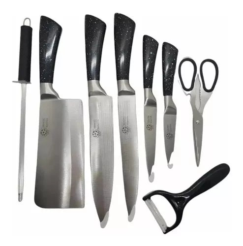 Set De Cuchillos De Cocina Set Cuchillos Acero Inox 9