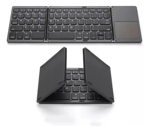 Teclado Plegable Inalámbrico Touchpad Mk-1008