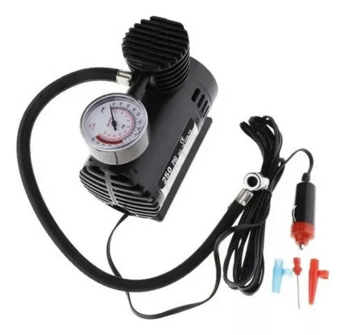 Compresor De Aire Mini Inflador 12v Portátil 250psi