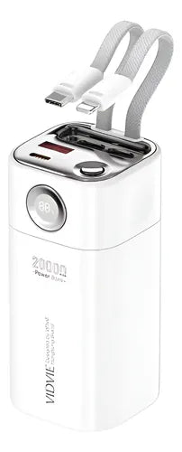 Power Bank Portátil Banco De Energía 2 En 1 Vidvie Pb711
