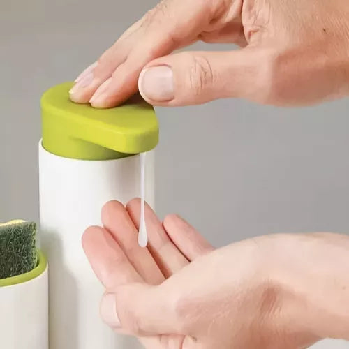 Dispensador De Jabón Lava lozas Lavaplatos Y Porta Esponja
