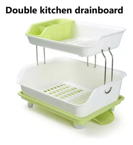 Escurridor De Platos Secador Para Fregadero 2 Niveles