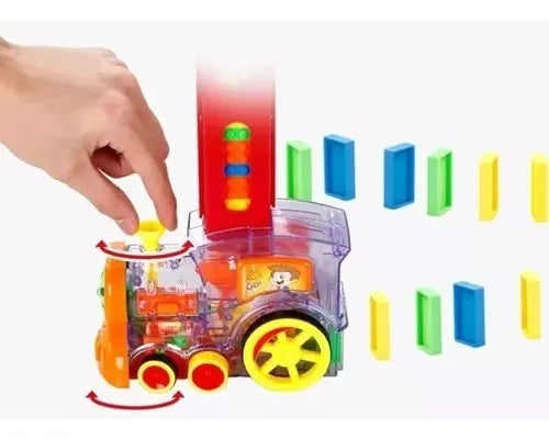 Tren Juguete Dominó Automático Juego Para Niños Y Niñas