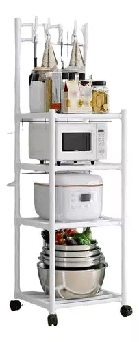 Estante Rack 4 Niveles Multifuncional Cocina Baño