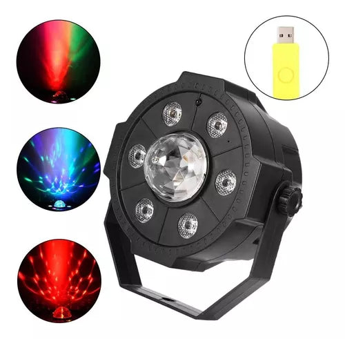 Luz Led Par Foco De Disco Fiesta Rgb