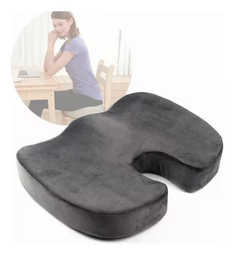 Cojín Asiento Confort Gel Espuma Coxis Transpirable