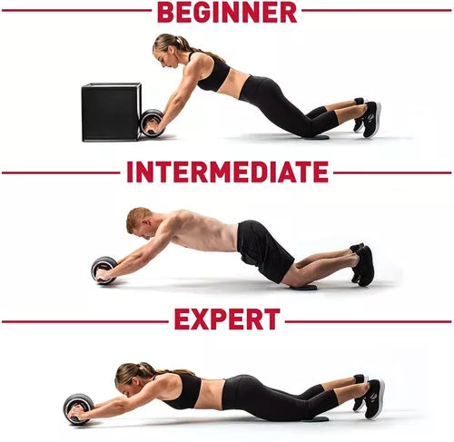 Rueda Abdominal Grande Roller Mango Ergonomico + Goma Eva