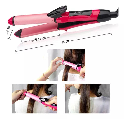 Plancha Ondulador Rizador 2 En 1 Surker 30w Sk-722