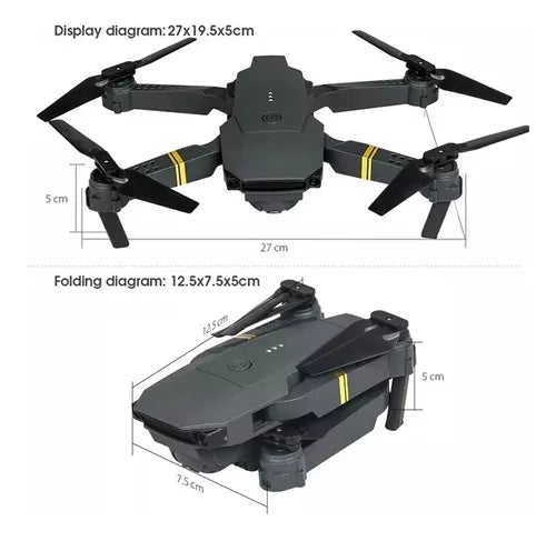 Drone 4k Profesional Dual Cámara Wifi Fpv 998 Pro. Color Negro