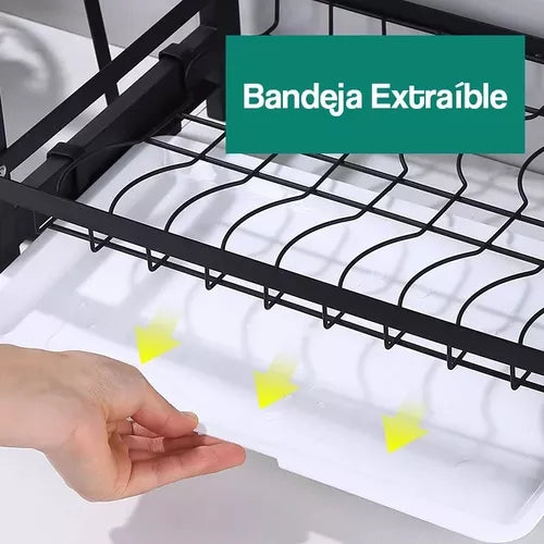 Escurridor Secador De Loza Platos Extraíble 2 Niveles