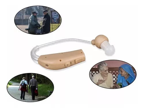 Audífono Recargable Para Sordos Prótesis Con Base Usb