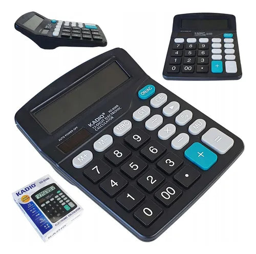 Calculadora Digital 12 Dígitos Oficina Kadio Kd-838b