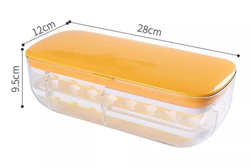Bandeja De Hielo Cubetera Con Almacenamiento 2 Niveles