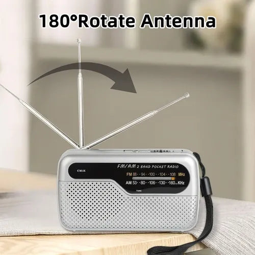 Radio De Bolsillo Portátil Am/fm Mk-6