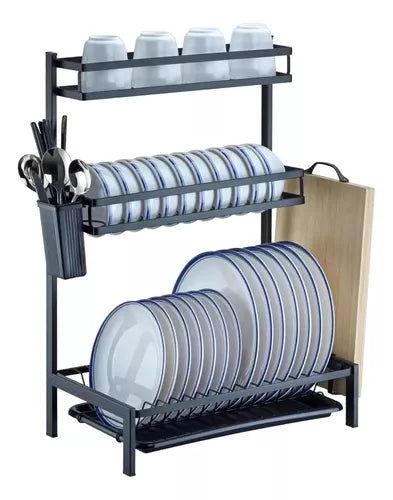 Escurridor Secador De Platos 3 Niveles Seca Platos Mj6014