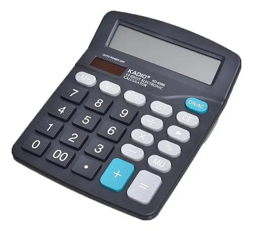 Calculadora Digital 12 Dígitos Oficina Kadio Kd-838b