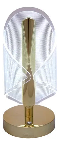 Lámpara De Mesa Decorativa Sofisticada De Lujo Usb Acrílico