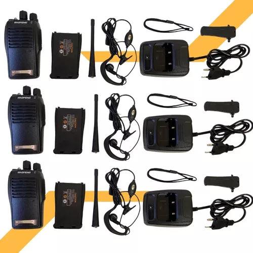 Walkie-talkie Baofeng Walk Talk 777 BF-777S de 2 radios - negro 220V