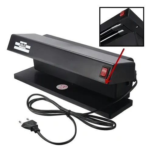 Máquina Detectora De Billetes Falsos 2 Tubos Luz Uv Tk-2028