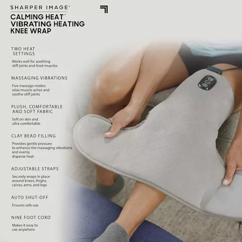 Envoltura Térmica De Masaje Para Rodilla Calor Vibraciones