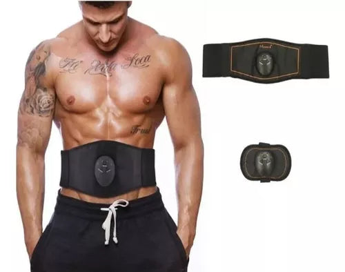 Cinturón Moldeador Inteligente Ems Fitness Monlové Ma-859 Color Negro