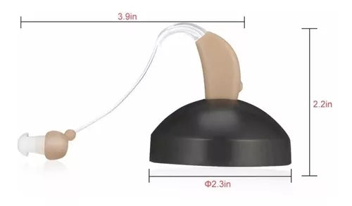 Audífono Recargable Para Sordos Prótesis Con Base Usb