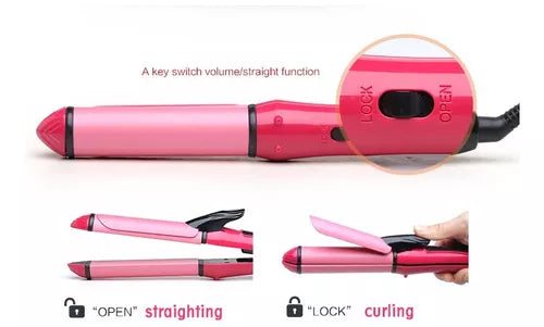 Plancha Ondulador Rizador 2 En 1 Surker 30w Sk-722