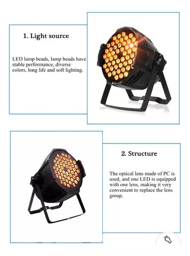 Luces Par 54 Luces Full Color Aluminio Fundido