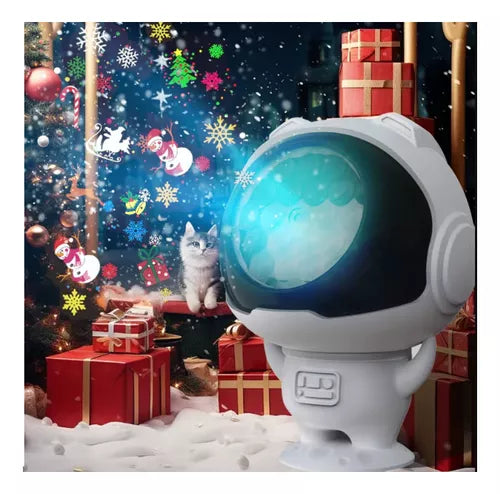Proyector Astronauta Robot Navidad Lámpara Navidad Luz Led