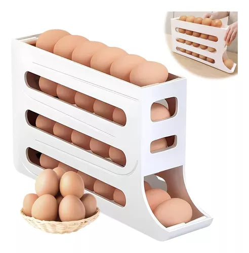 Dispensador De Huevos Para Nevera Organizador De Huevos