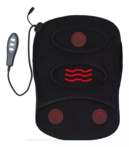 Cojín Asiento Masajeador P/ Auto Oficina Hogar Lumbar Cuello