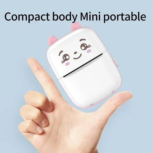 Mini Impresora Térmica Portátil Gatita Bluetooth + 1 Rollo