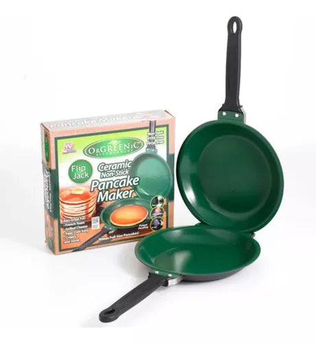Sartén Doble Cara Antiadherente Para Panqueques Tortillas