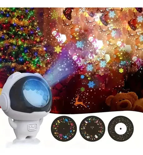 Proyector Astronauta Robot Navidad Lámpara Navidad Luz Led