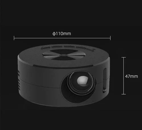 Mini Proyector Led Control Remoto Rotundity Tft Lcd Color Negro
