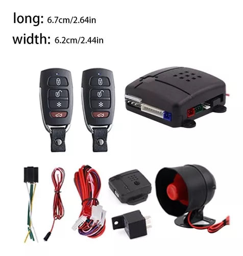 Alarma De Auto Sistema Universal Control Remoto Seguridad