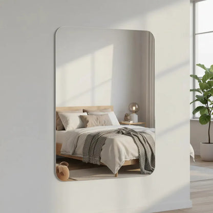 Lámina Espejo Adhesivo Flexible Decorativo Rectangular Sin Marco
