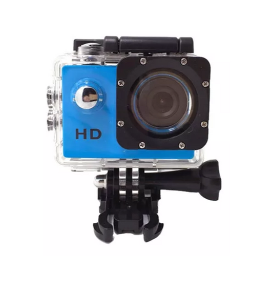 Cámara De Acción Sports 4k Ultra Hd 12mp Impermeable 30mts Color Azul