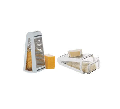 Rallador 2 Caras De Queso Con Caja De Almacenamiento