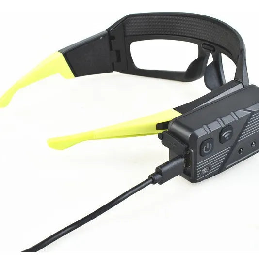 Gafas De Seguridad Con Linterna Led Frontal 2 Niveles De Luz