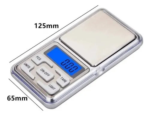 Pesa Gramera Balanza Digital Hasta 200 Gramos De Precisión Color Gris
